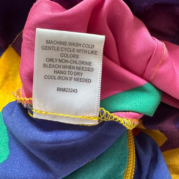 Gabrielle Union New York And Company Faux Wrap Skirt Size S‎ Geometric Print - Picture 5 of 5